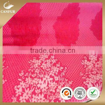 100% polyester printed knitting velboa fabric
