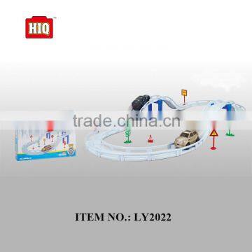 HIQ plastic B/O city assembled toy train. kids train set