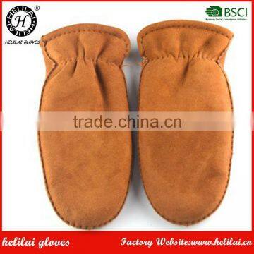 Wholesale Factory Best Price Women's Shearling Leather Mittens in Winter