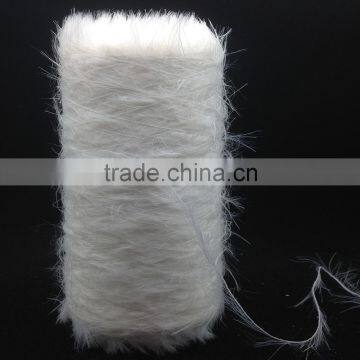 70D PA mink fur super soft long eyelash knitting feather yarn