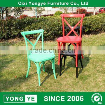 plastic and resin commercial seating cross back dining chair