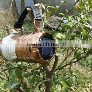 Plastic Camping Lantern,6 Led Rechargeable Lantern,Usb Solar Lantern With Mobile Phone Charger