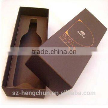 Ancient design single bottle red wine box