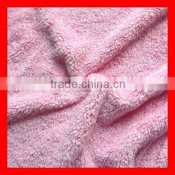 Colour Pink Solid Dyed Sherpa