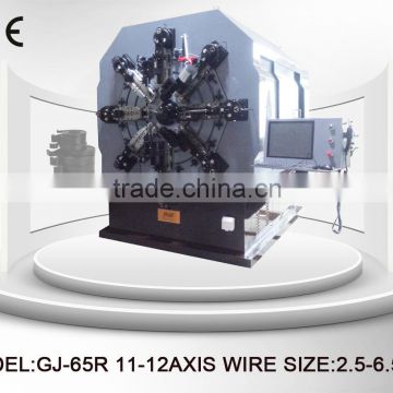 GJ-60R 12 axis camless wire rotating spring machine