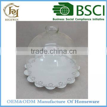 Metal Food and Cake Trays With Glass Cover photo-2