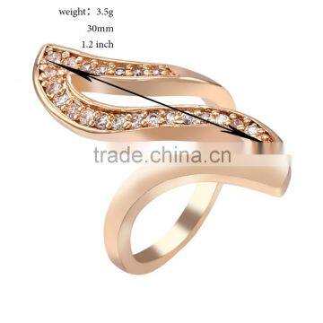 Exaggerate Women Unique Shape Austria Crystal Ring for Party