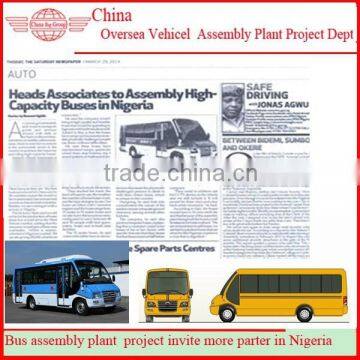 China-made Bus SKD Assembly Line Producing Lagos Bus In Nigeria