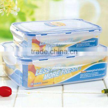 2pcs rectangular plastic food storage container set GL9321-B1