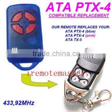 Compatible with ATA PTX-4 Pink Gate/Garage Door remote control/transmitter 433.92MHZ