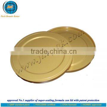 High quality gold milk powder can lid with FSSC 22000 certified by GMP standard plant