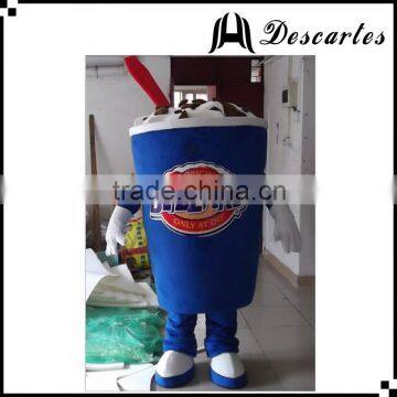 Fancy dress plush cones mascot costume, ice cream walking costume for man