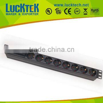 8 ways EU Schuko Power outlets PDU Rack Mount Power with air break switch