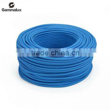 Electric Wire with Copper Conduct, Electric Cable, Sky Blue PVC Insulation Round Wire