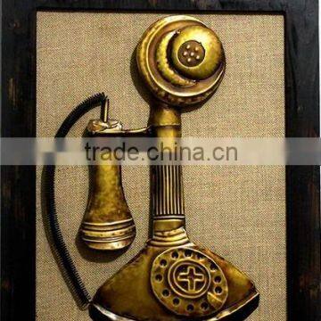 China ancient hand telephone iron / iron painting decorative painting