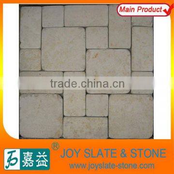 chinese exterior tumbled limestone pavers