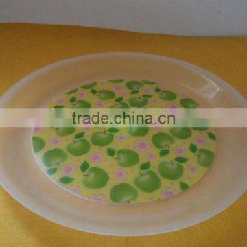 13" Plastic PP Food Dish With Printing Film