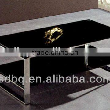 office furniture High Quality Modern Clear Tempered Glass Coffee Table tea table On Selling/PT-T002