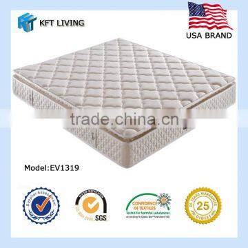 Bonnell Spring Coconut ,quilt Natural Latex Organic Bed Mattress EV1319