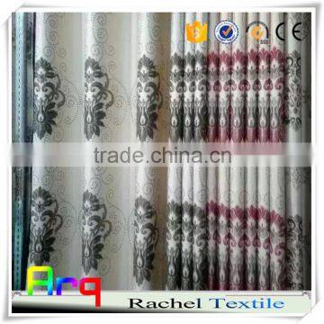 Jacquard Upholstery Poyester Curtain Fabrics White Backgound New Design Floral and European photo-5