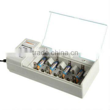 PKCELL Battery Charger 8181 for Full Size Battery AA AAA C D 9V