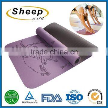 Wholesale design fitness tpe yoga mat