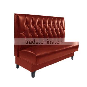 Commercial furniture restaurant leather booth YK70121