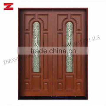 FRP GRP SMC Door Fiberglass DOOR Woodgrain Texture Door and Door Skin-double Door-8panels photo-1