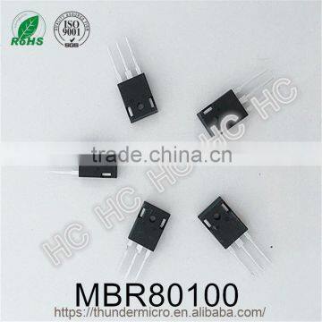 Original MBR80100 Schottky barrier rectifier diode 80A 100V TO-247