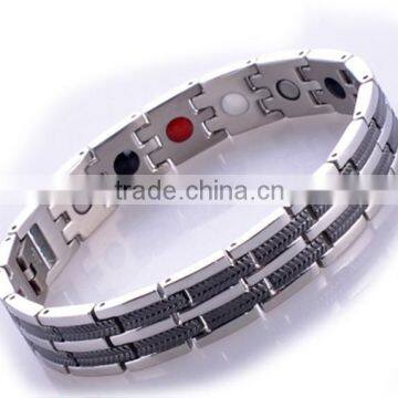 KSTONE Men's 4 in 1 Strong Fashion Bio High Energy Titanium Magnetic Bracelet