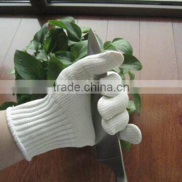 White color anti cut wire mesh stainless steel working glove