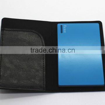 Patent design credit card size ultra thin 1800mah slim card powerbank