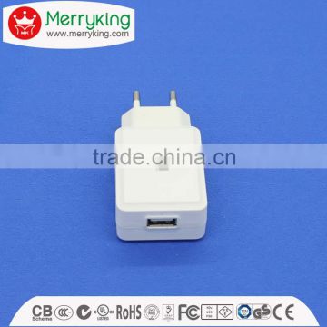 2016 hot products micro usb connector adapter 1a eu 5v usb charger