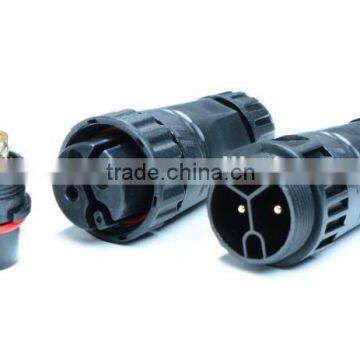 M22 3 pole solderless cord to cord straight waterproof connector