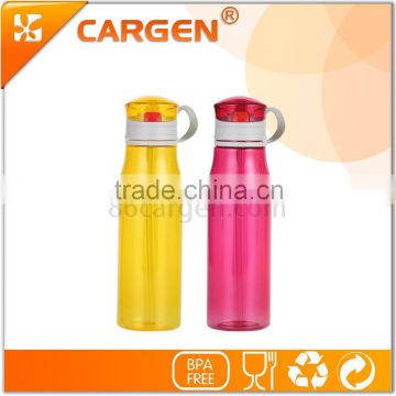 Fancy active filp 600ml sport straw water bottle