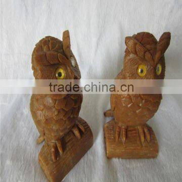 Factory direct customized quartz crystal colorful owl for home decor