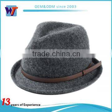 Coluorful Blank Wool Material Felt Hat and Fedora Hat photo-2