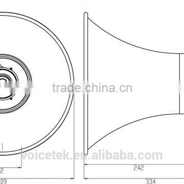 RAH-12T Outdoor Speaker 100V IP66 30W Pa Aluminum Body Waterproof photo-2