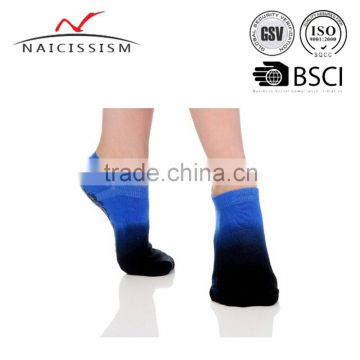 Hight quality toeless ombre dyed grip socks