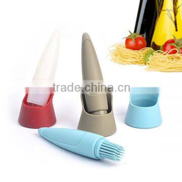 Oil Brush With Bottle Cooking Silicone Oil Brush