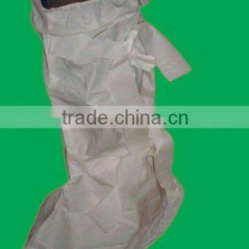 Disposable boot cover (microporous nonwoven)