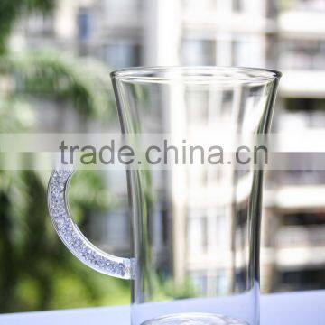 Heat-resistant fashion new design heat-resistant borosilicate glass coffee mug