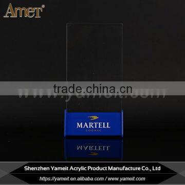 China factory custom logo eco-friendly clear acrylic menu holder