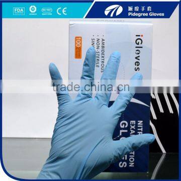 Disposable Chemical Resistance Nitrile Examination Glove