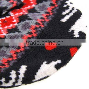 New Xmas Neonatal Baptism Cap Owl Stars Baby Hat Keep Warm Double Layer Beanie Hats Bow Knitted Cotton Caps photo-2