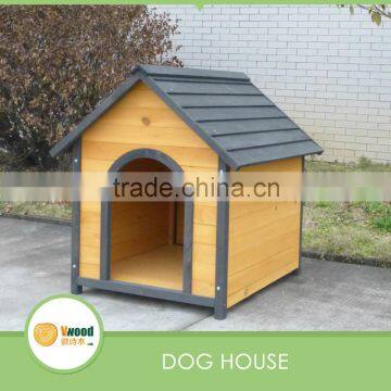 A-frame Small Solid Wood Bunkhouse Style Dog Kennel