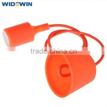 Colorful E27 Plastic Canopy Silicone Lampholder Pendant Lights