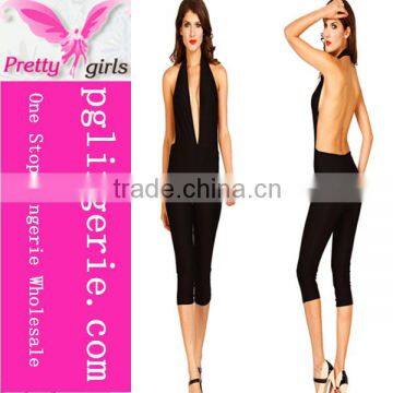 Ladies V-neck Cocktail Evening Jumpsuit