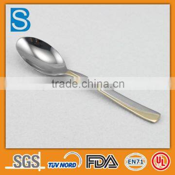 gold plated stainless steel spoon