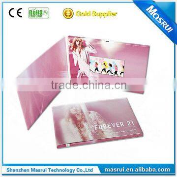 China Supplier Premium Quality 4.3 " LCD Screen Birthday Greeting Cards